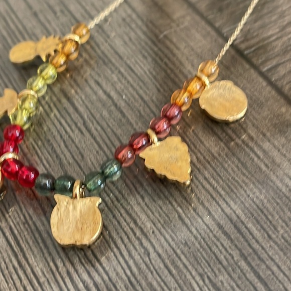 Vintage Fruit & Acrylic Bead Necklace - Picture 8 of 16